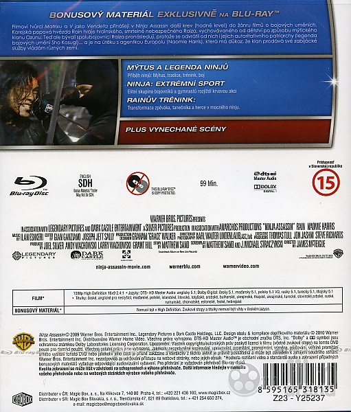 Ninja Assassin Blu-ray Bloody Violence Movie